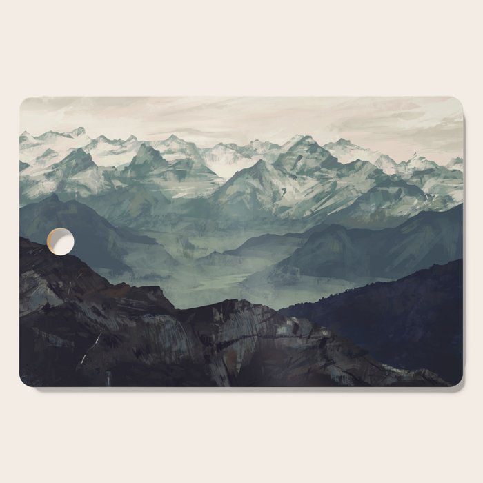 Mountain Fog Cutting Board Gallery Image 1