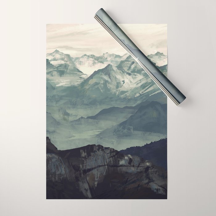 Mountain Fog Wrapping Paper Gallery Image 1