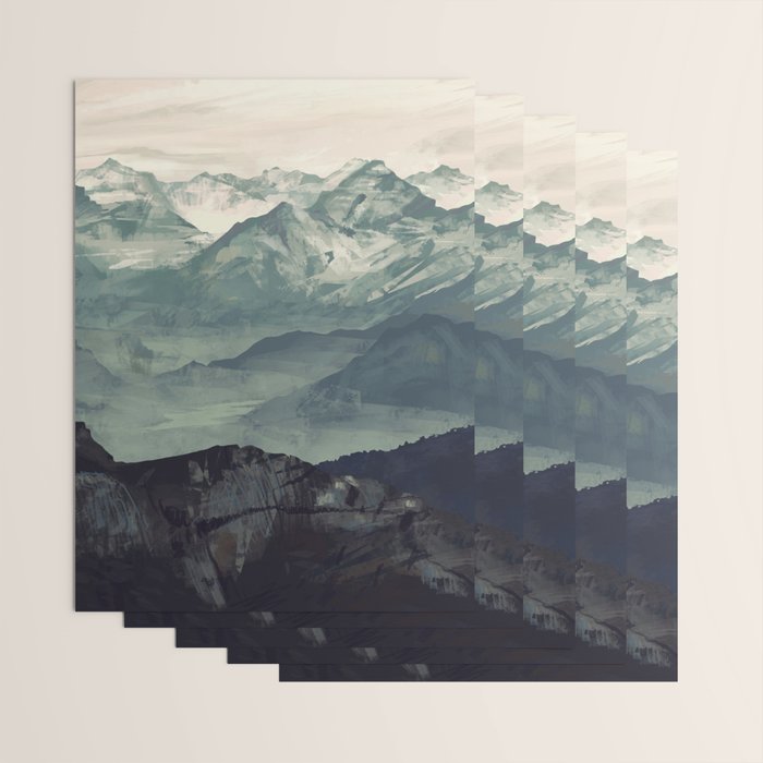 Mountain Fog Wrapping Paper Gallery Image 3