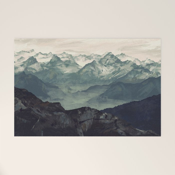 Mountain Fog Welcome Mat Gallery Image 1