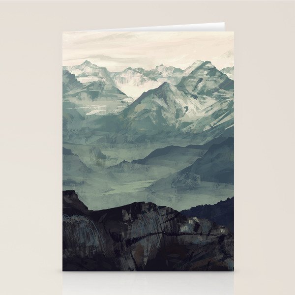 Mountain Fog Stationery Card Gallery Image 2