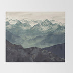 Mountain Fog Throw Blanket Gallery Image 2