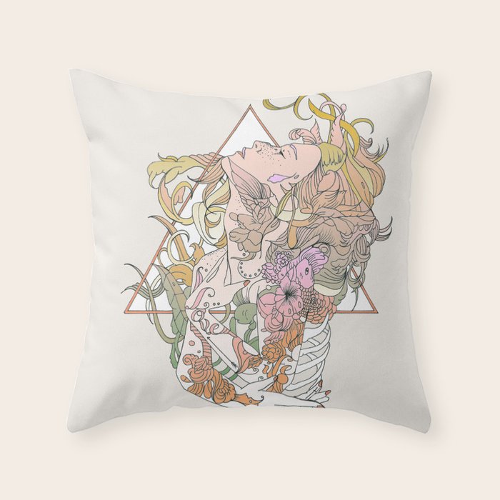I N K Throw Pillow Gallery Image 1