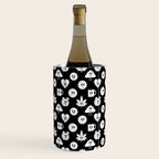 Retro cartoon character sticker pattern Wine Chiller Gallery Image 3