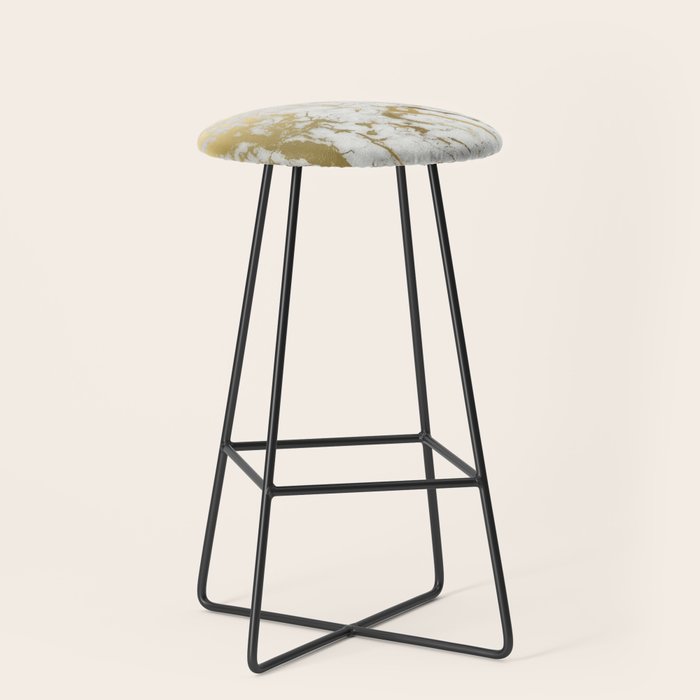 Gold marble Stool Gallery Image 1