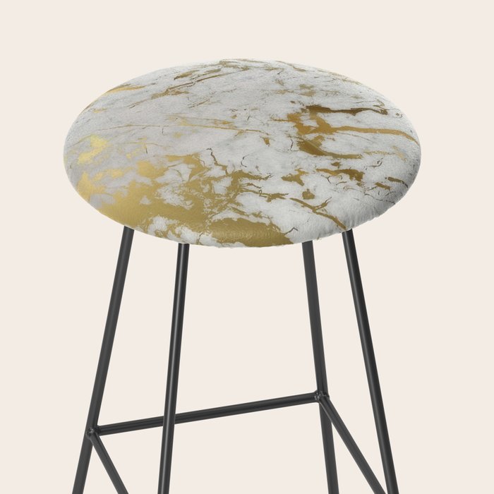 Gold marble Stool Gallery Image 2