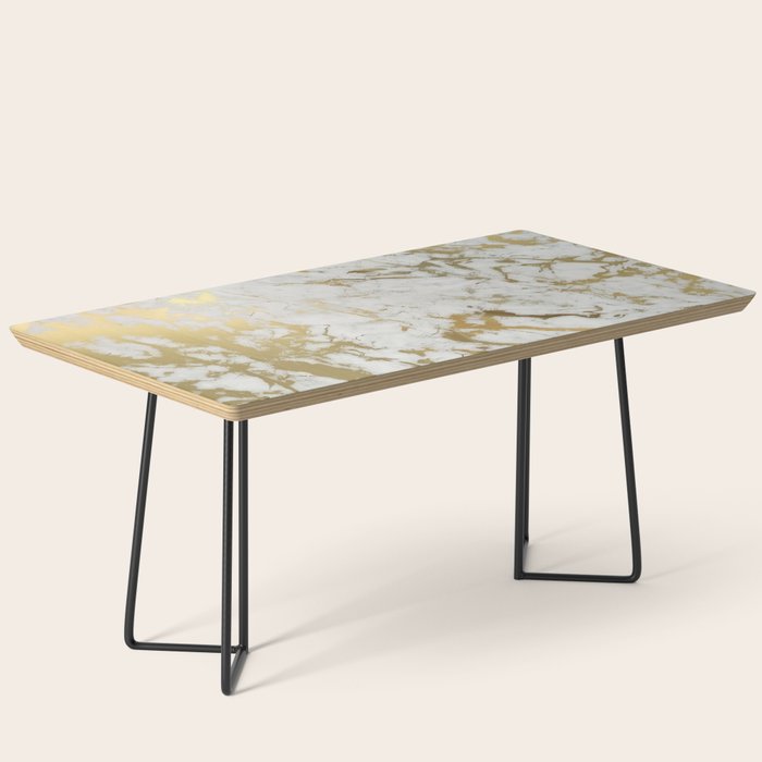 Gold marble Coffee Table Gallery Image 1