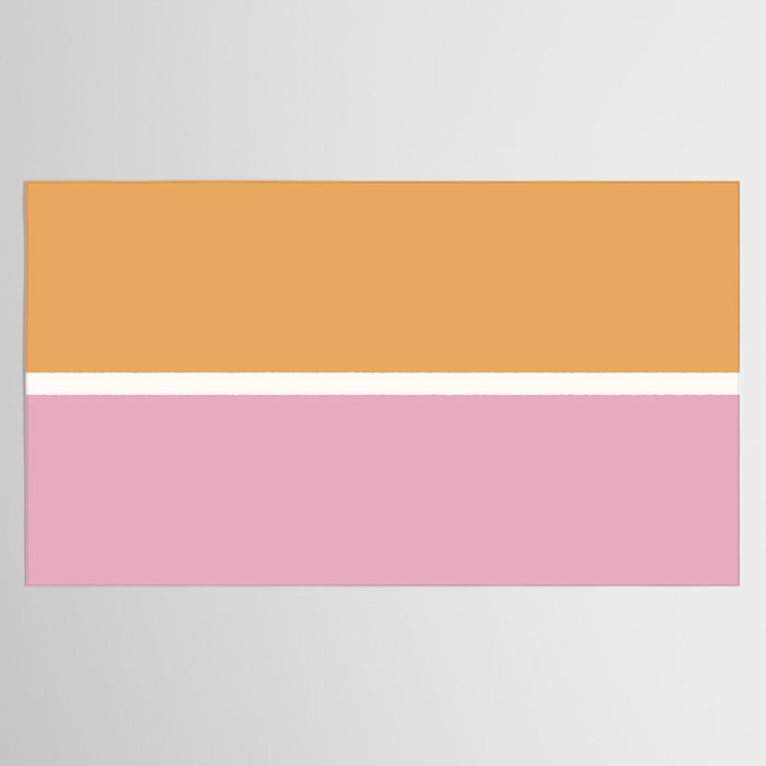Color Block VII Orange Pink Tablecloth Gallery Image 2