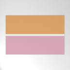 Color Block VII Orange Pink Welcome Mat Gallery Image 1
