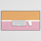 Color Block VII Orange Pink Desk Mat Gallery Image 1