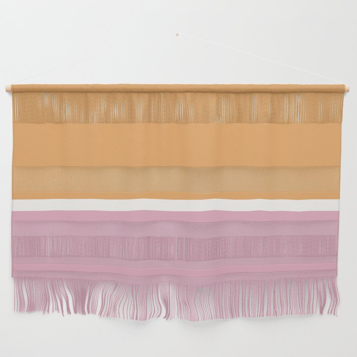 Color Block VII Orange Pink Wall Hanging Gallery Image 1