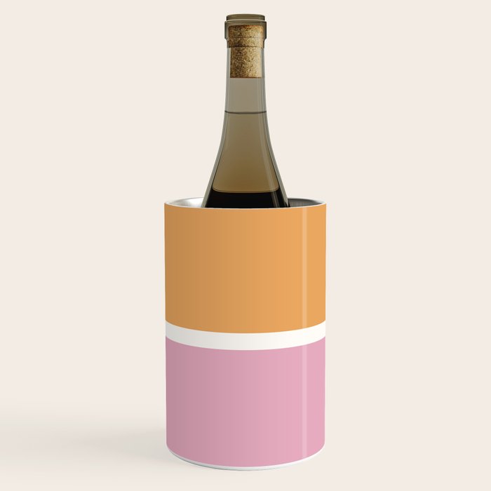 Color Block VII Orange Pink Wine Chiller Gallery Image 1