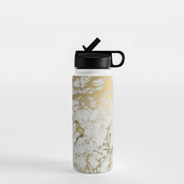 Gold marble Water Bottle