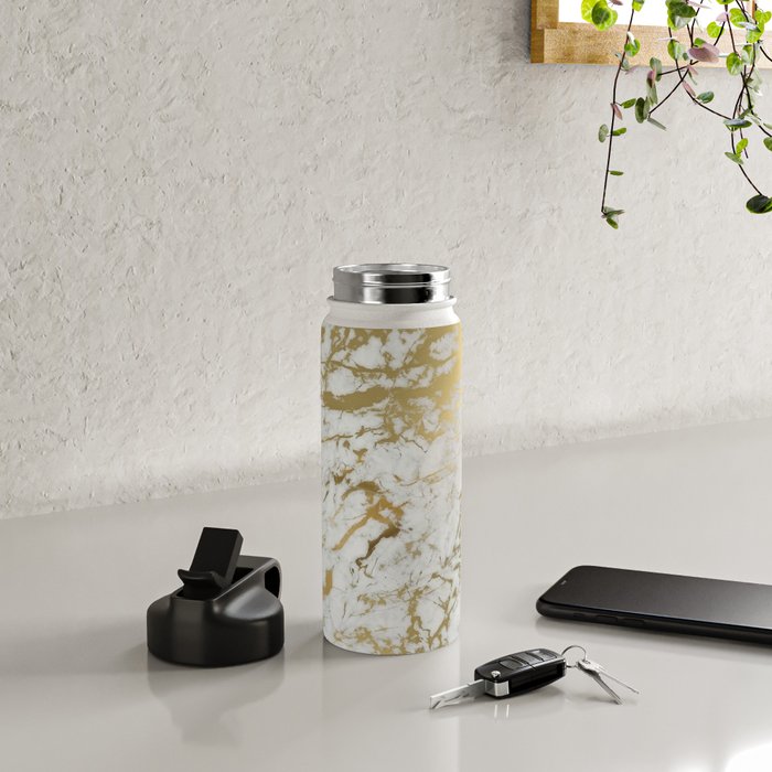 Gold marble Water Bottle Gallery Image 4