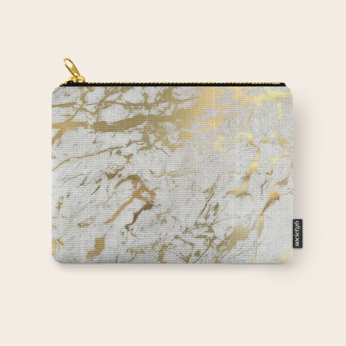 Gold marble Carry All Pouch Gallery Image 1