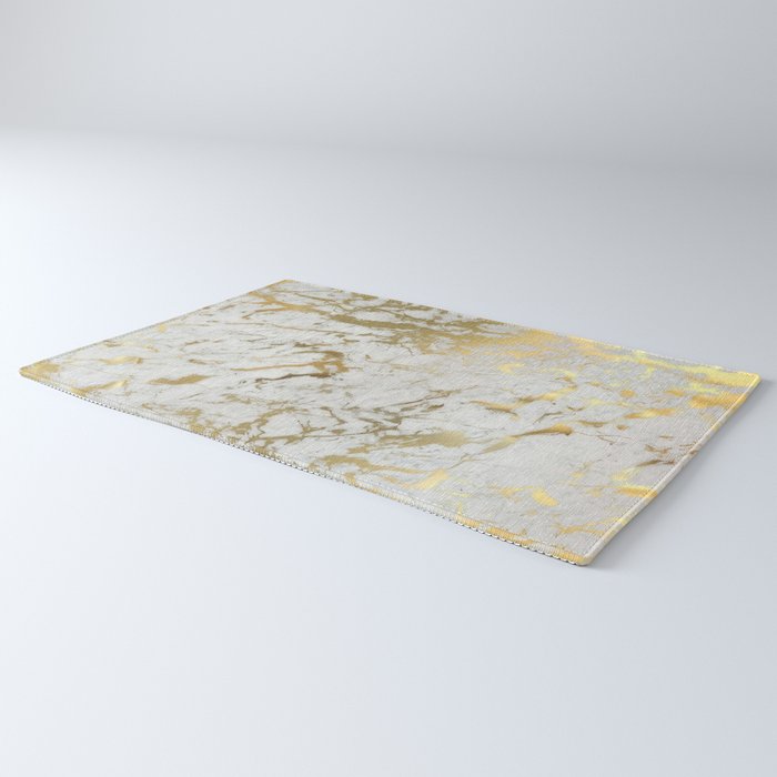 Gold marble Rug Gallery Image 3