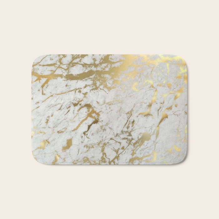 Gold marble Bath Mat Gallery Image 1