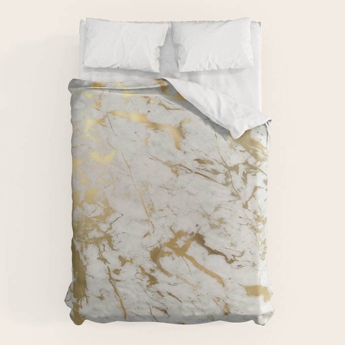 Gold marble Duvet Cover Gallery Image 1