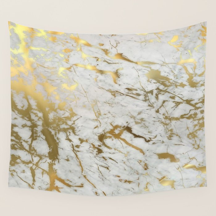 Gold marble Wall Tapestry Gallery Image 1