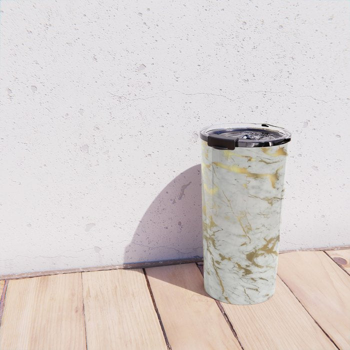 Gold marble Travel Mug Gallery Image 4