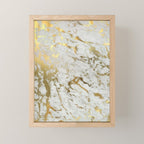 Gold marble Mini Art Print Gallery Image 1