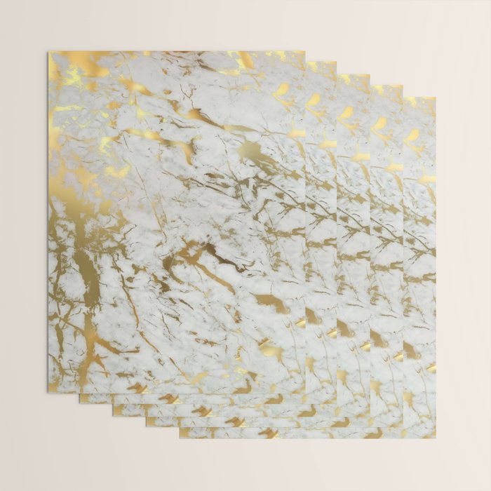 Gold marble Wrapping Paper Gallery Image 3