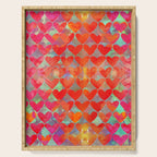 Love Overload, Maximalist Color Pop red Graphic Hearts, Valentine's Day Passion Colorful Serving Tray Gallery Image 1