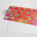 Love Overload, Maximalist Color Pop red Graphic Hearts, Valentine's Day Passion Colorful Wrapping Paper Gallery Image 2