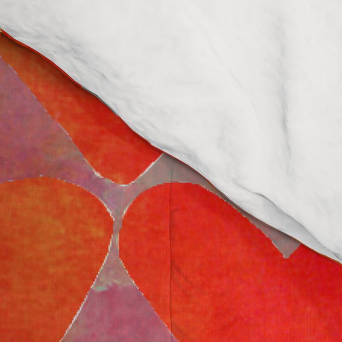 Love Overload, Maximalist Color Pop red Graphic Hearts, Valentine's Day Passion Colorful Comforter Gallery Image 4