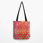 Love Overload, Maximalist Color Pop red Graphic Hearts, Valentine's Day Passion Colorful Tote Bag Gallery Image 2