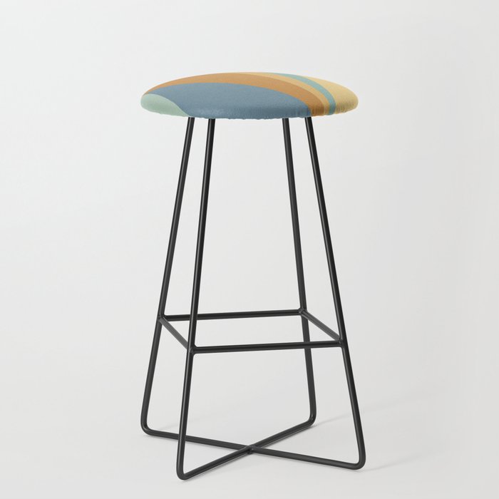 Geometric Triangles XIII Retro Summer Stool Gallery Image 1