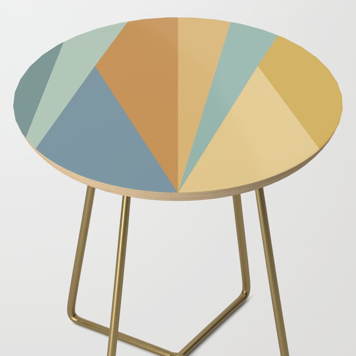 Geometric Triangles XIII Retro Summer Side Table Gallery Image 2