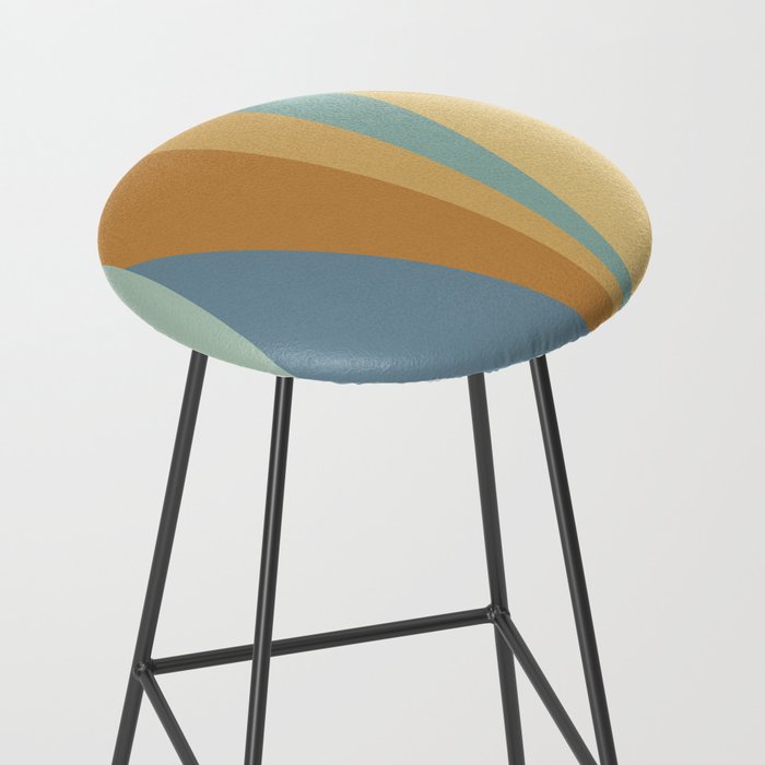 Geometric Triangles XIII Retro Summer Stool Gallery Image 2