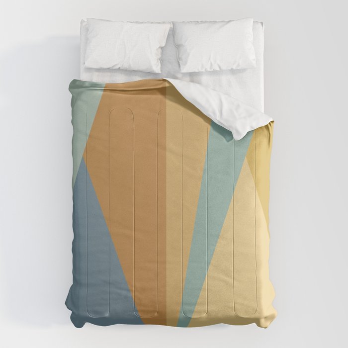 Geometric Triangles XIII Retro Summer Comforter Gallery Image 6