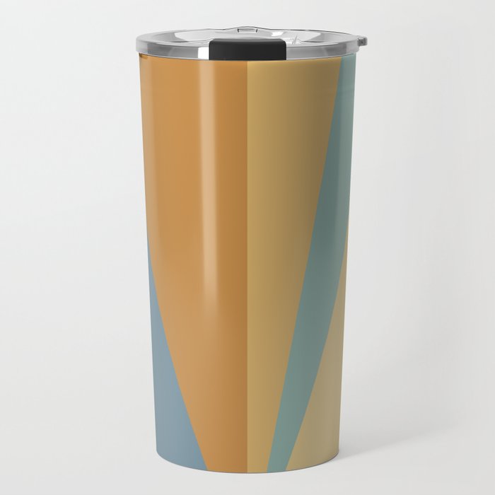 Geometric Triangles XIII Retro Summer Travel Mug Gallery Image 1