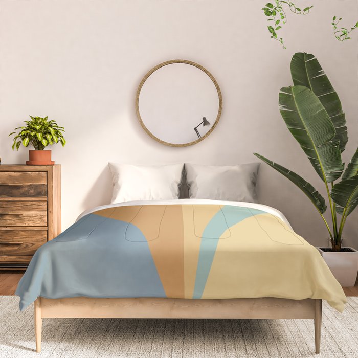 Geometric Triangles XIII Retro Summer Comforter Gallery Image 3