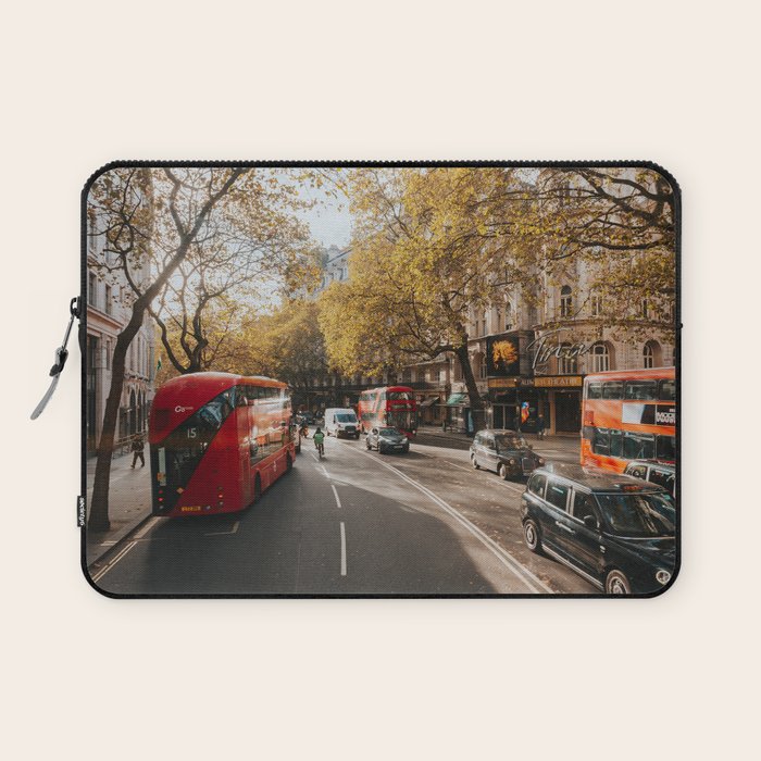 London Red Buses - Photography Laptop Sleeve Gallery Image 1