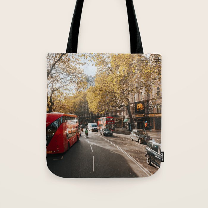 London Red Buses - Photography Tote Bag Gallery Image 1