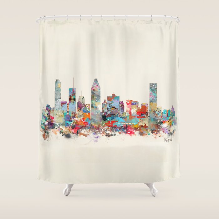 Montreal Quebec skyline Shower Curtain Gallery Image 1
