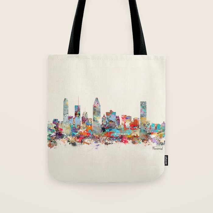 Montreal Quebec skyline Tote Bag Gallery Image 1