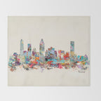 Montreal Quebec skyline Throw Blanket Gallery Image 2