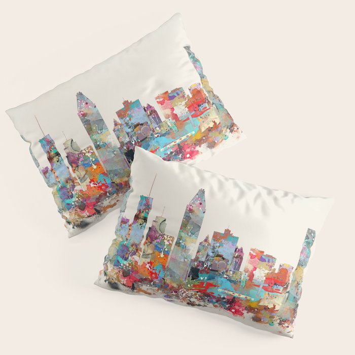Montreal Quebec skyline Pillow Sham Gallery Image 3