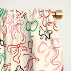 Coquette Holiday Bows Window Curtain Gallery Image 2