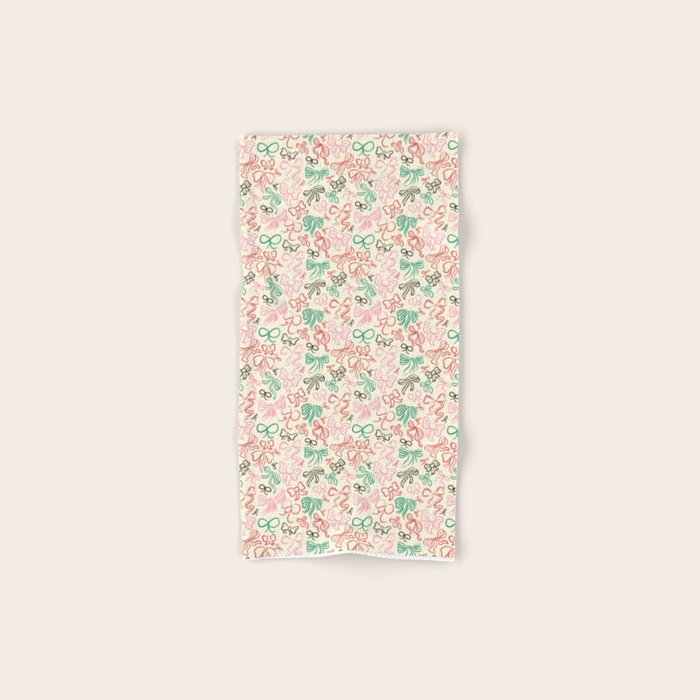 Coquette Holiday Bows Bath Towel Gallery Image 1