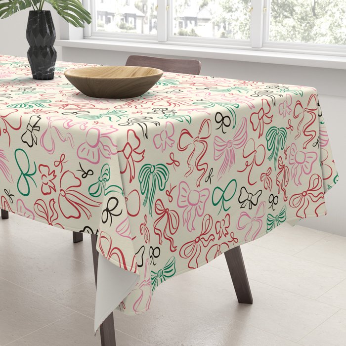 Coquette Holiday Bows Tablecloth Gallery Image 3