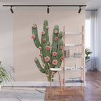 CACTUS AND ROSES Wall Mural Gallery Image 1