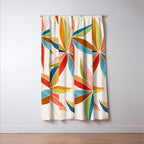 Multicolorful Leaf Design Window Curtain Gallery Image 3