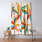 Multicolorful Leaf Design Window Curtain Gallery Image 5