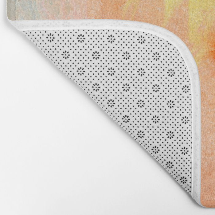 Abundance - abstract pink marbling painting Bath Mat Gallery Image 2