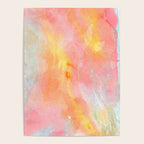 Abundance - abstract pink marbling painting Poster Gallery Image 4